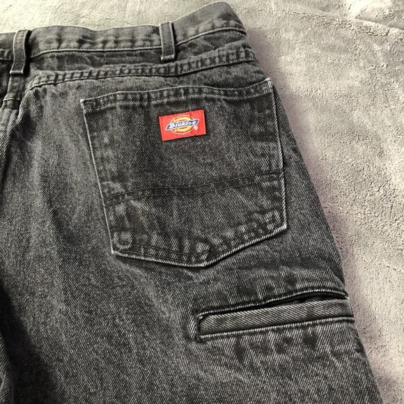 Genuine Dickies Men's Duck Utility Jeans 38 X 30 Black Dark Wash Straight - Picture 7 of 11